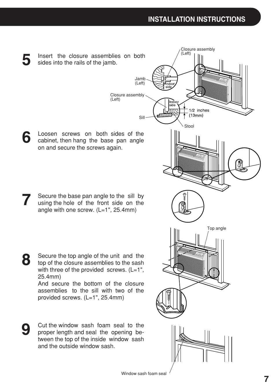 Sharp AF-R80EX User Manual | Page 7 / 20