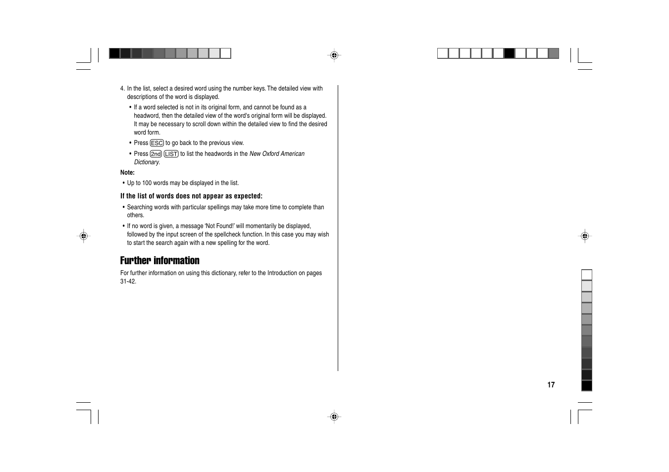 Further information | Sharp Electronic Dictionary PW-E550 User Manual | Page 19 / 56