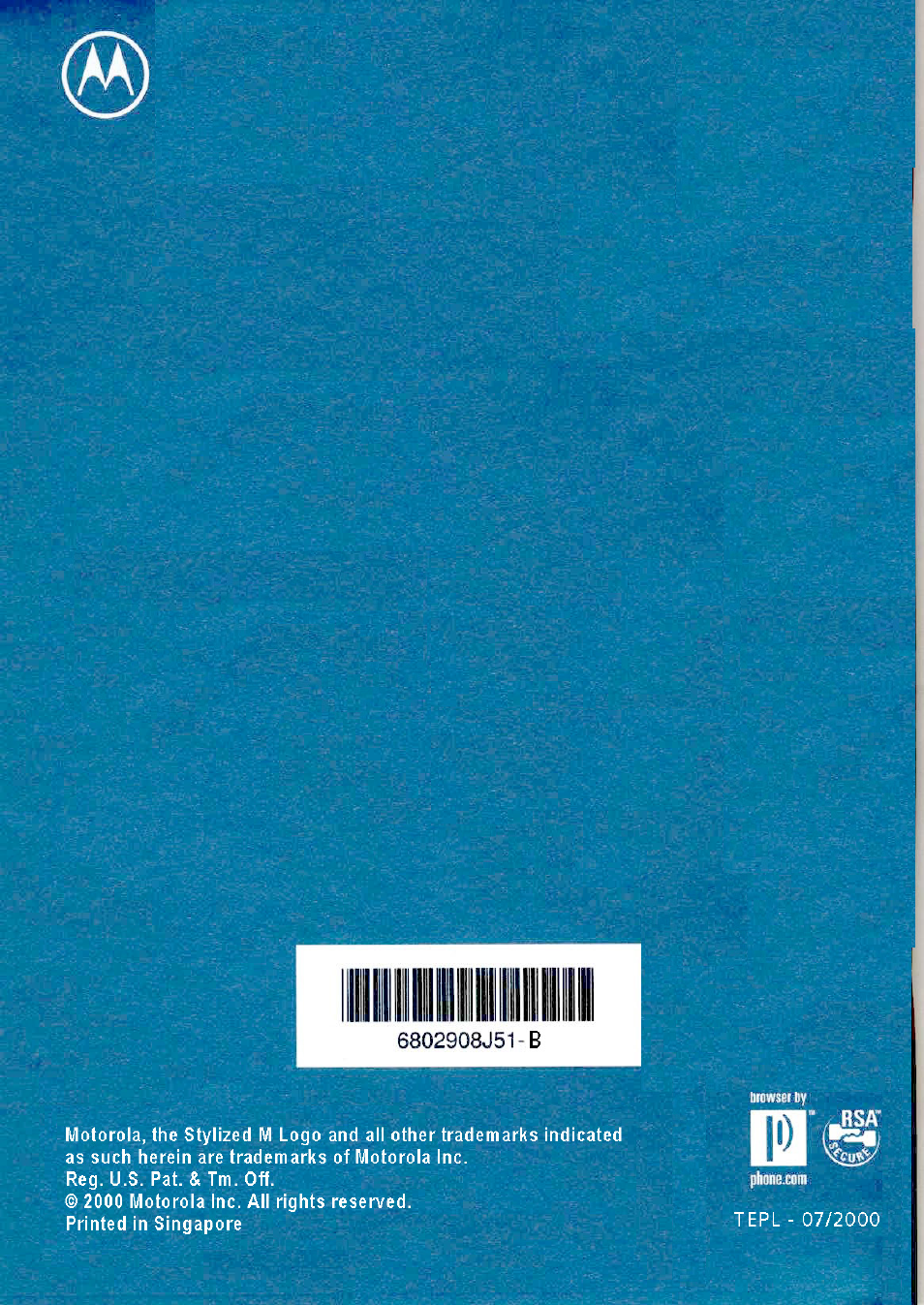 Motorola V51 User Manual | Page 102 / 102