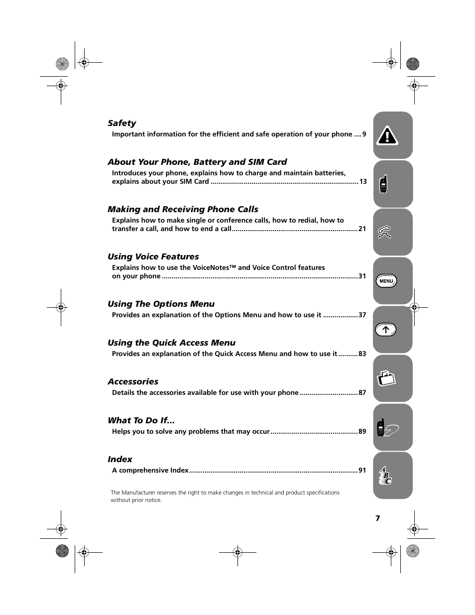 Motorola V51 User Manual | Page 13 / 102