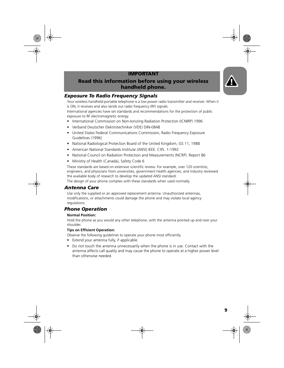 Safety | Motorola V51 User Manual | Page 15 / 102