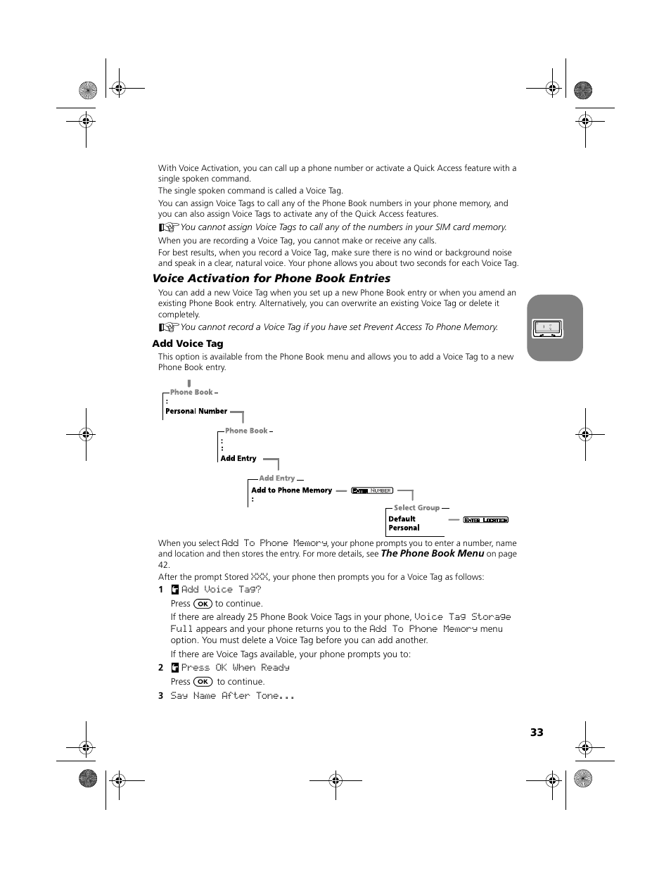 Using voice activation | Motorola V51 User Manual | Page 39 / 102