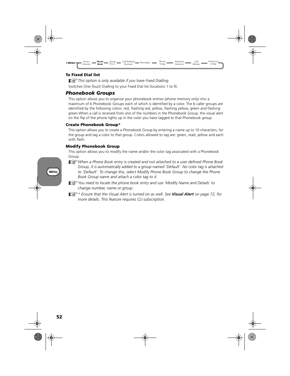 Motorola V51 User Manual | Page 58 / 102