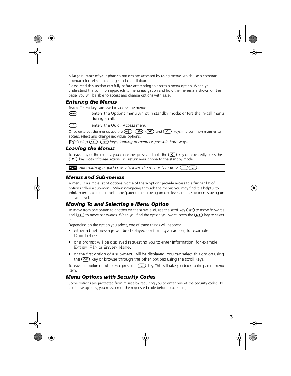 Menu navigation | Motorola V51 User Manual | Page 9 / 102