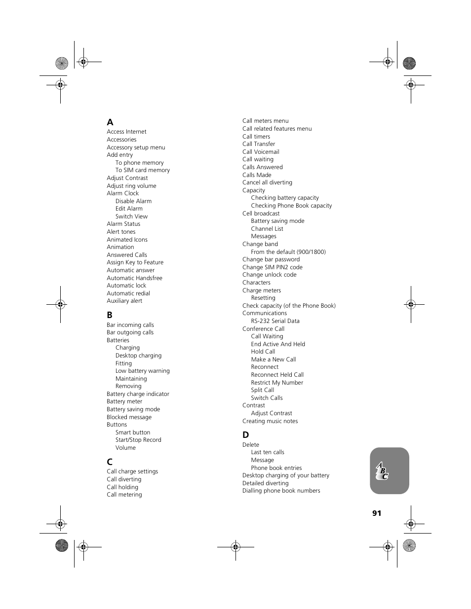 Index | Motorola V51 User Manual | Page 97 / 102