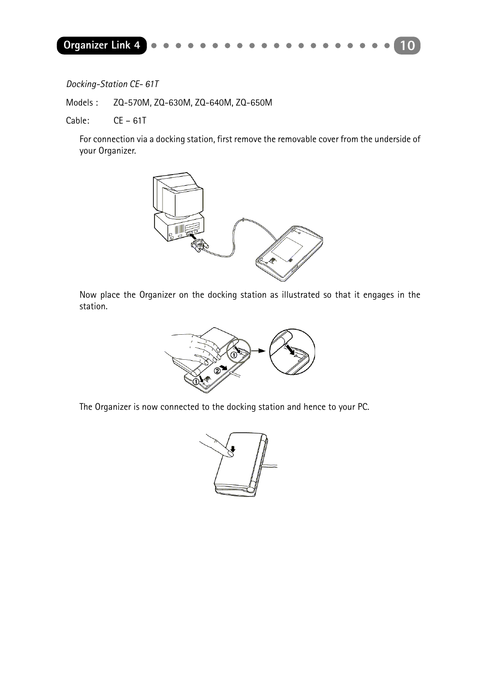 Sharp ORGANIZER Link4 User Manual | Page 10 / 35