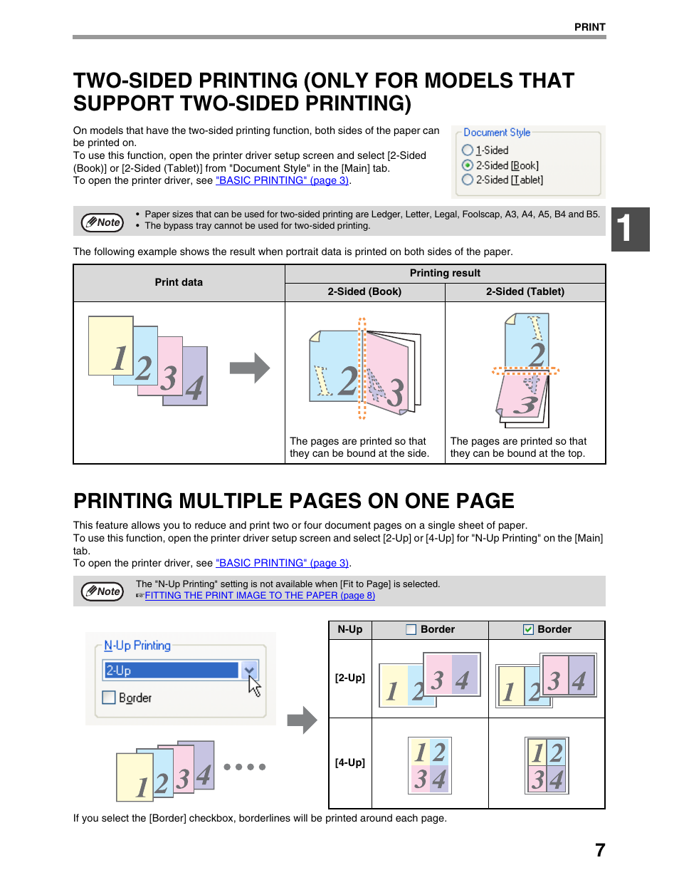 Printing multiple pages on one page | Sharp AR-M162 User Manual | Page 100 / 372