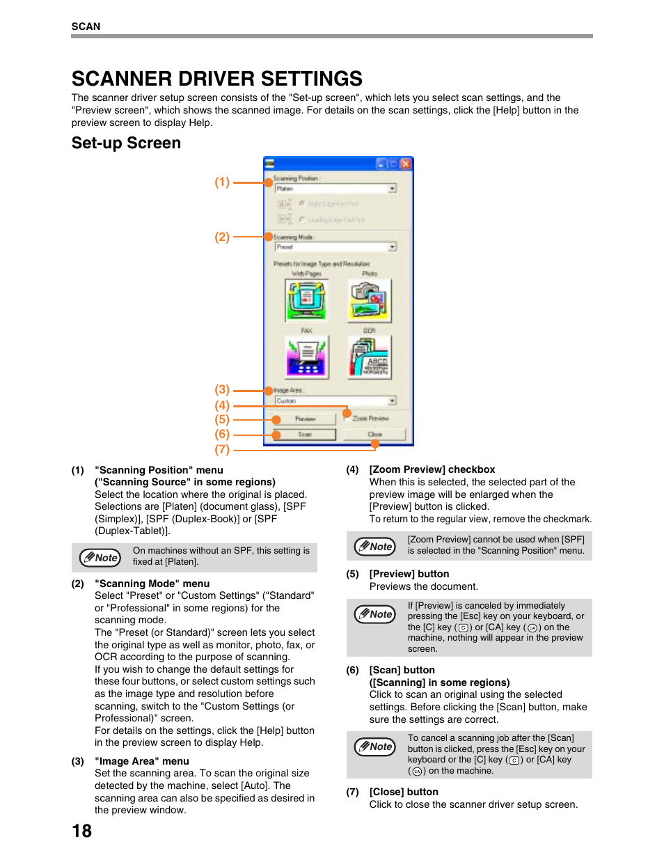 Scanner driver settings, Set-up screen | Sharp AR-M162 User Manual | Page 111 / 372