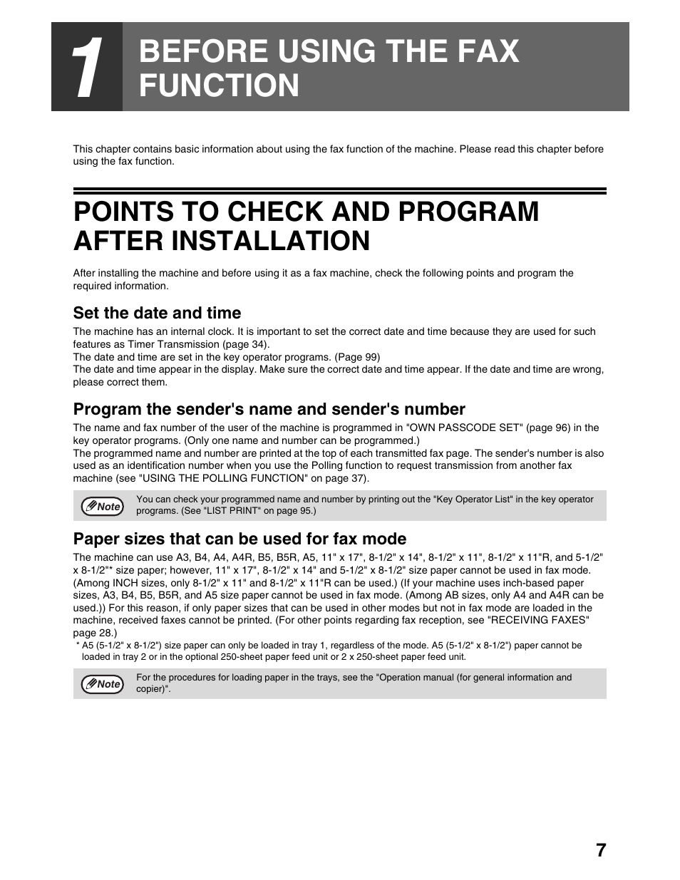 Before using the fax function, Points to check and program after installation | Sharp AR-M162 User Manual | Page 136 / 372