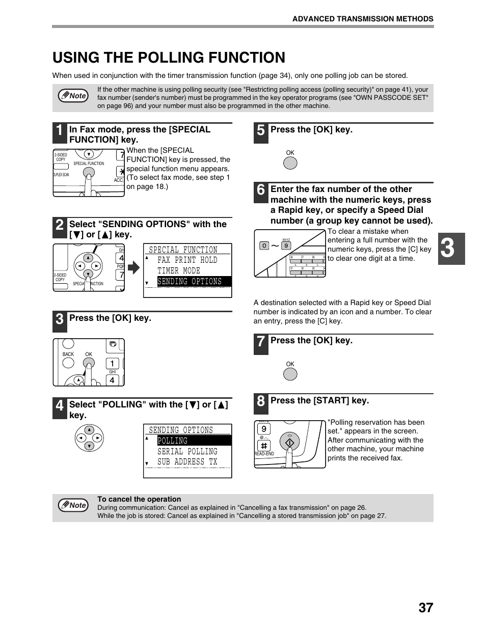 Using the polling function | Sharp AR-M162 User Manual | Page 166 / 372