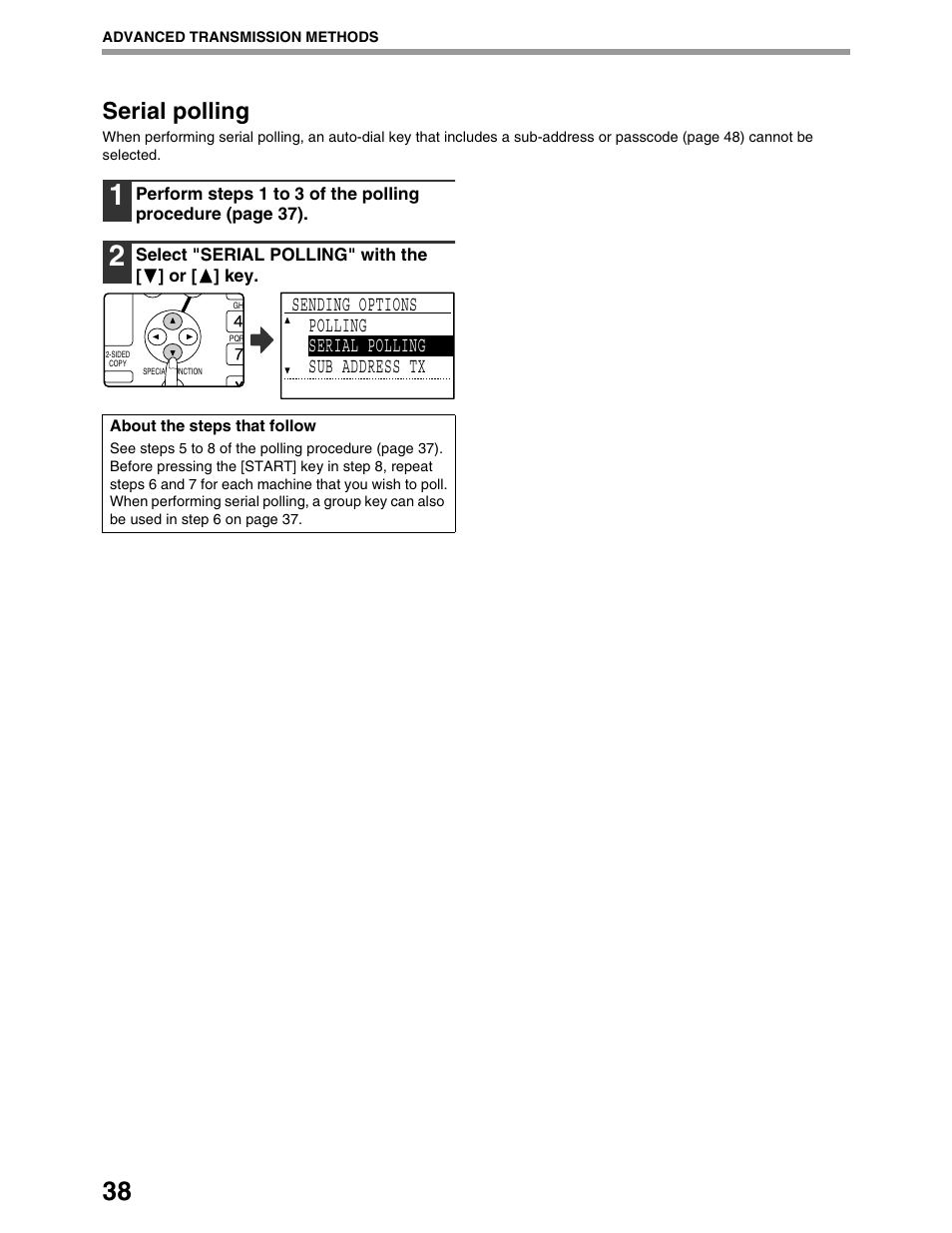 Serial polling | Sharp AR-M162 User Manual | Page 167 / 372