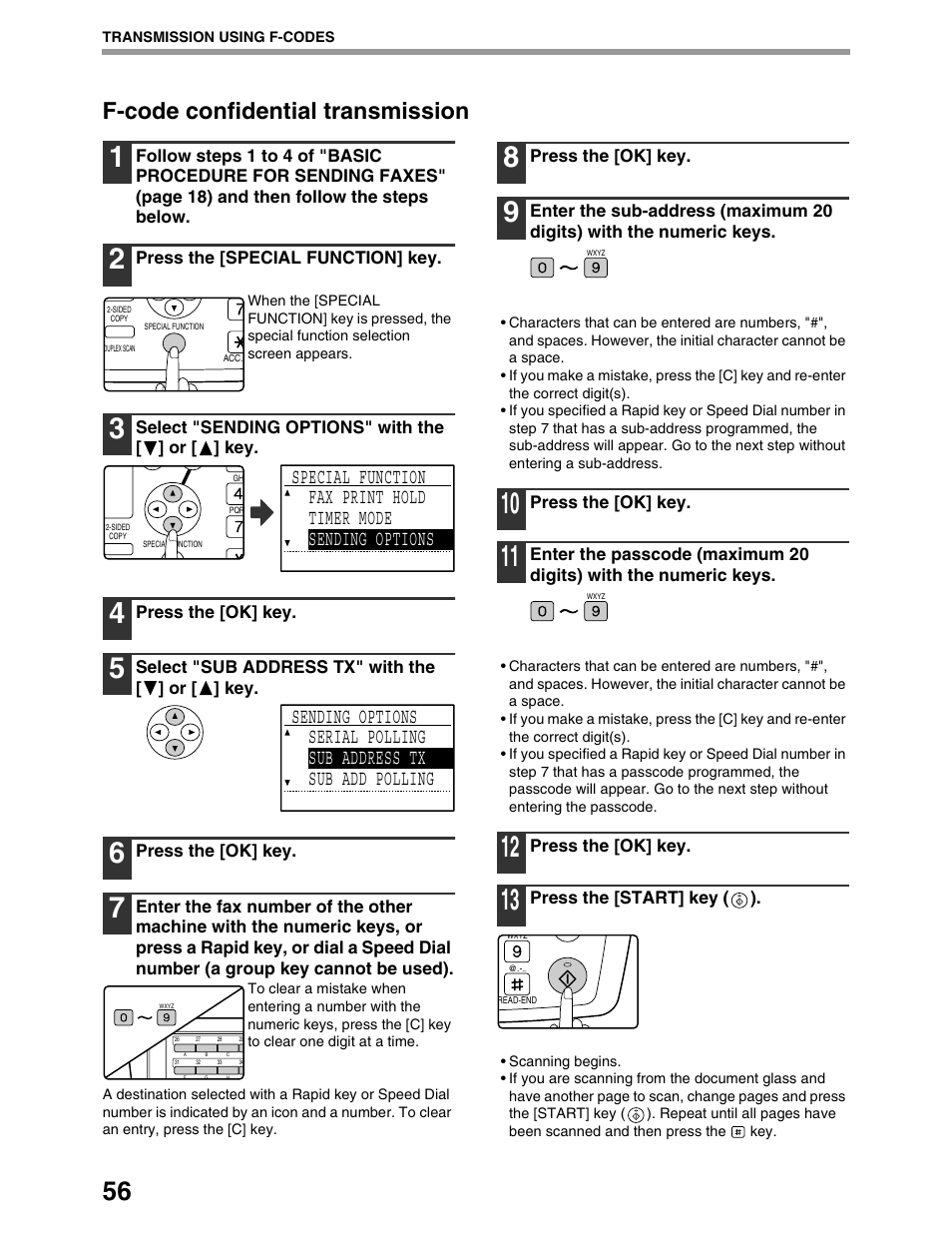 F-code confidential transmission | Sharp AR-M162 User Manual | Page 185 / 372