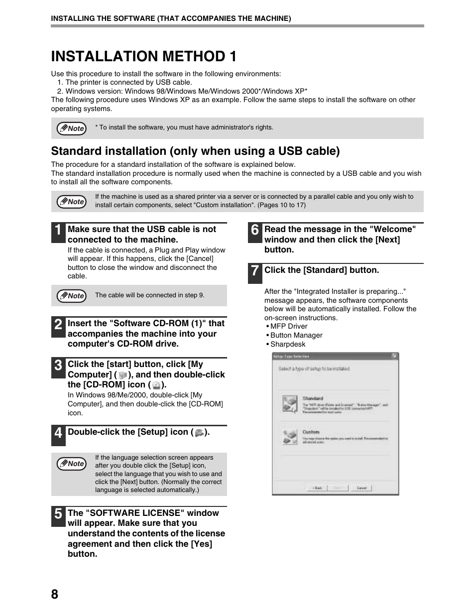Installation method 1 | Sharp AR-M162 User Manual | Page 334 / 372