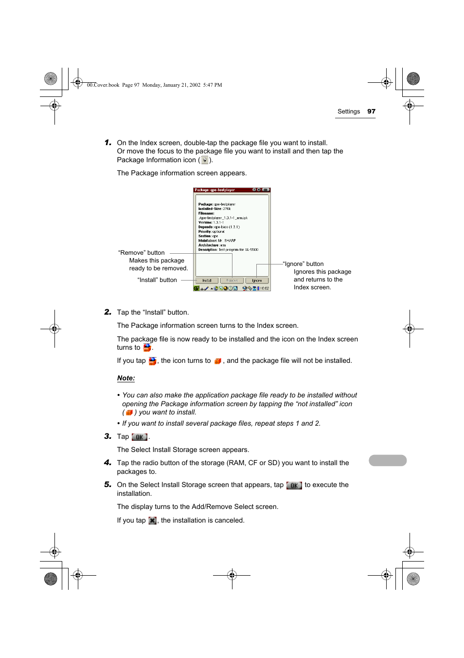 Sharp SL-5500 User Manual | Page 102 / 148