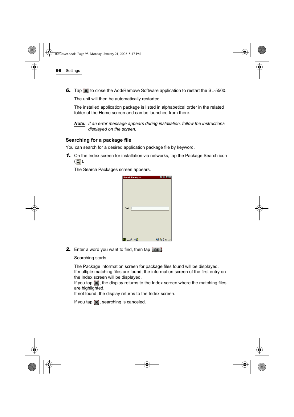 Sharp SL-5500 User Manual | Page 103 / 148