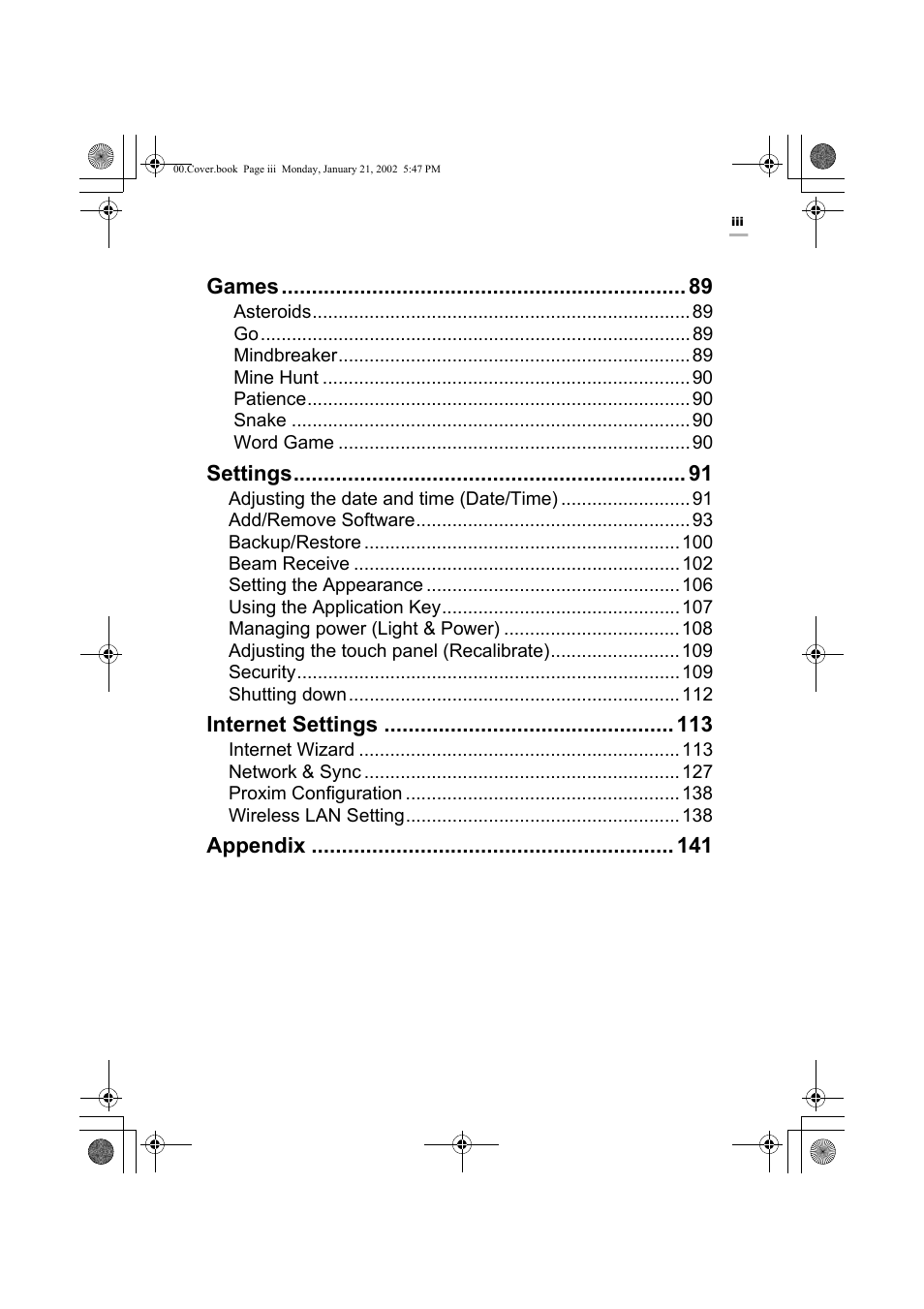 Sharp SL-5500 User Manual | Page 4 / 148