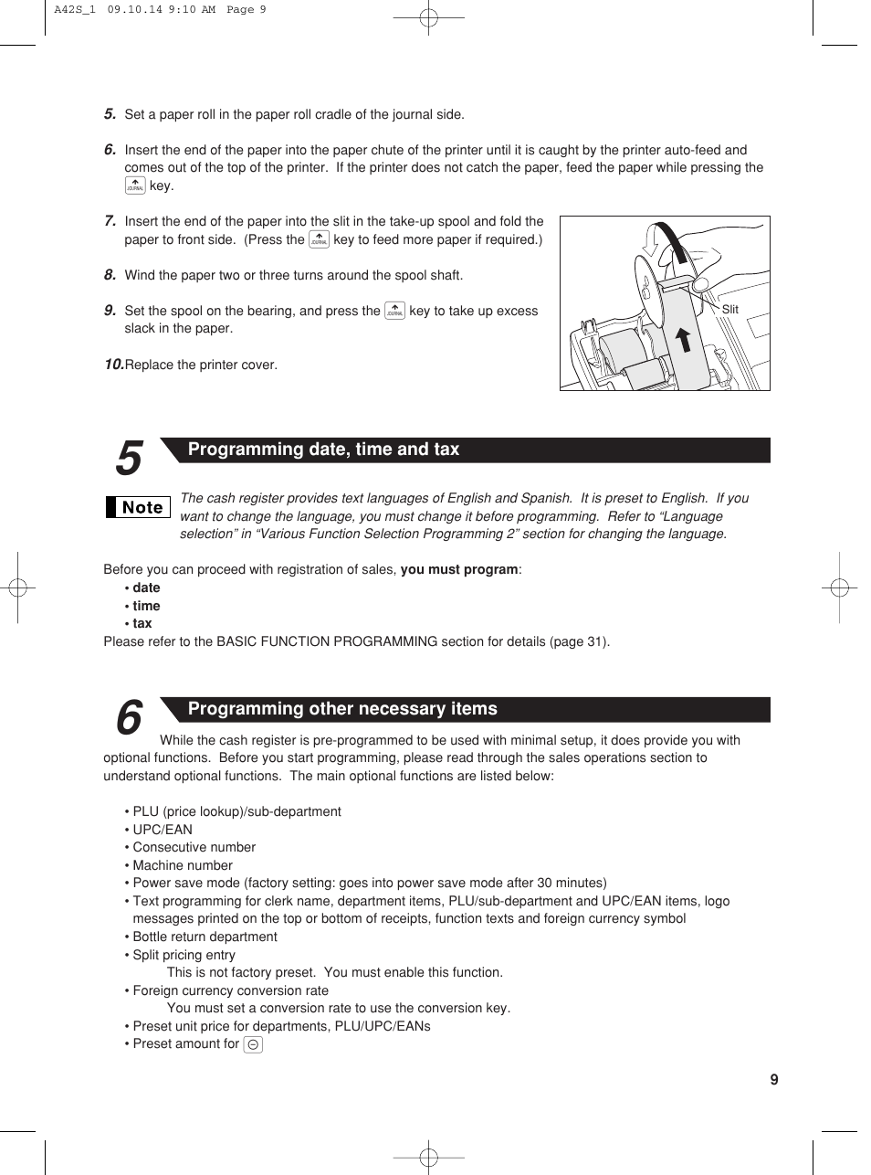 Sharp XE-A42S User Manual | Page 11 / 132