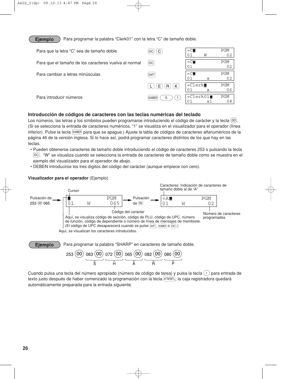 Sharp XE-A42S User Manual | Page 110 / 132