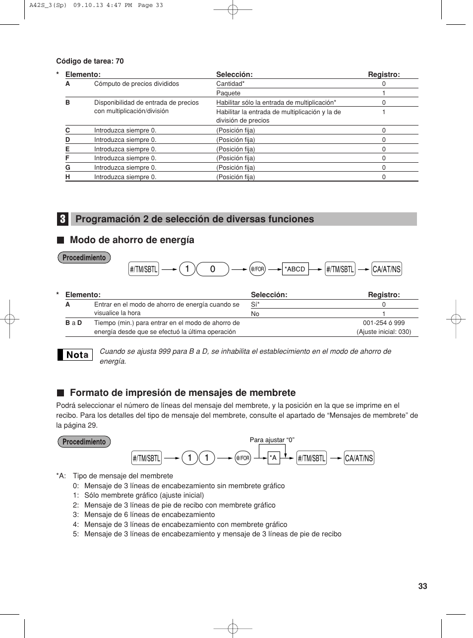 Sharp XE-A42S User Manual | Page 117 / 132