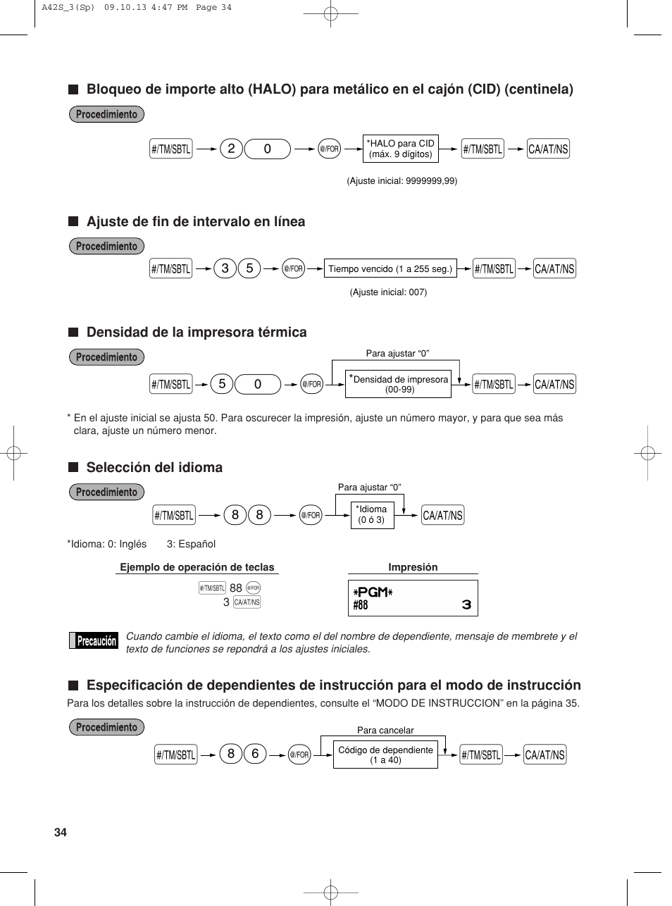 S 50 | Sharp XE-A42S User Manual | Page 118 / 132