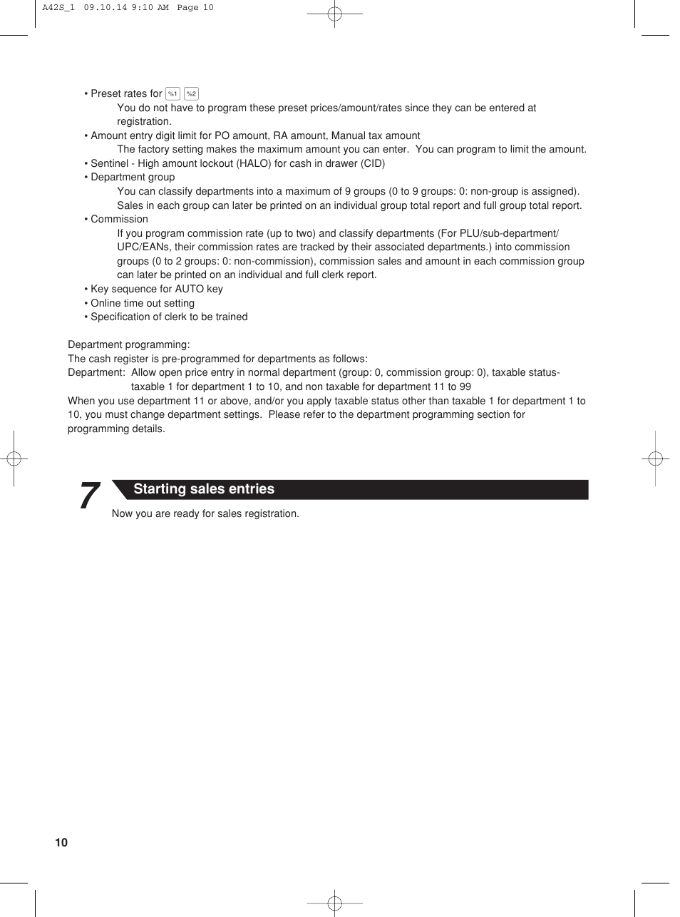 Sharp XE-A42S User Manual | Page 12 / 132