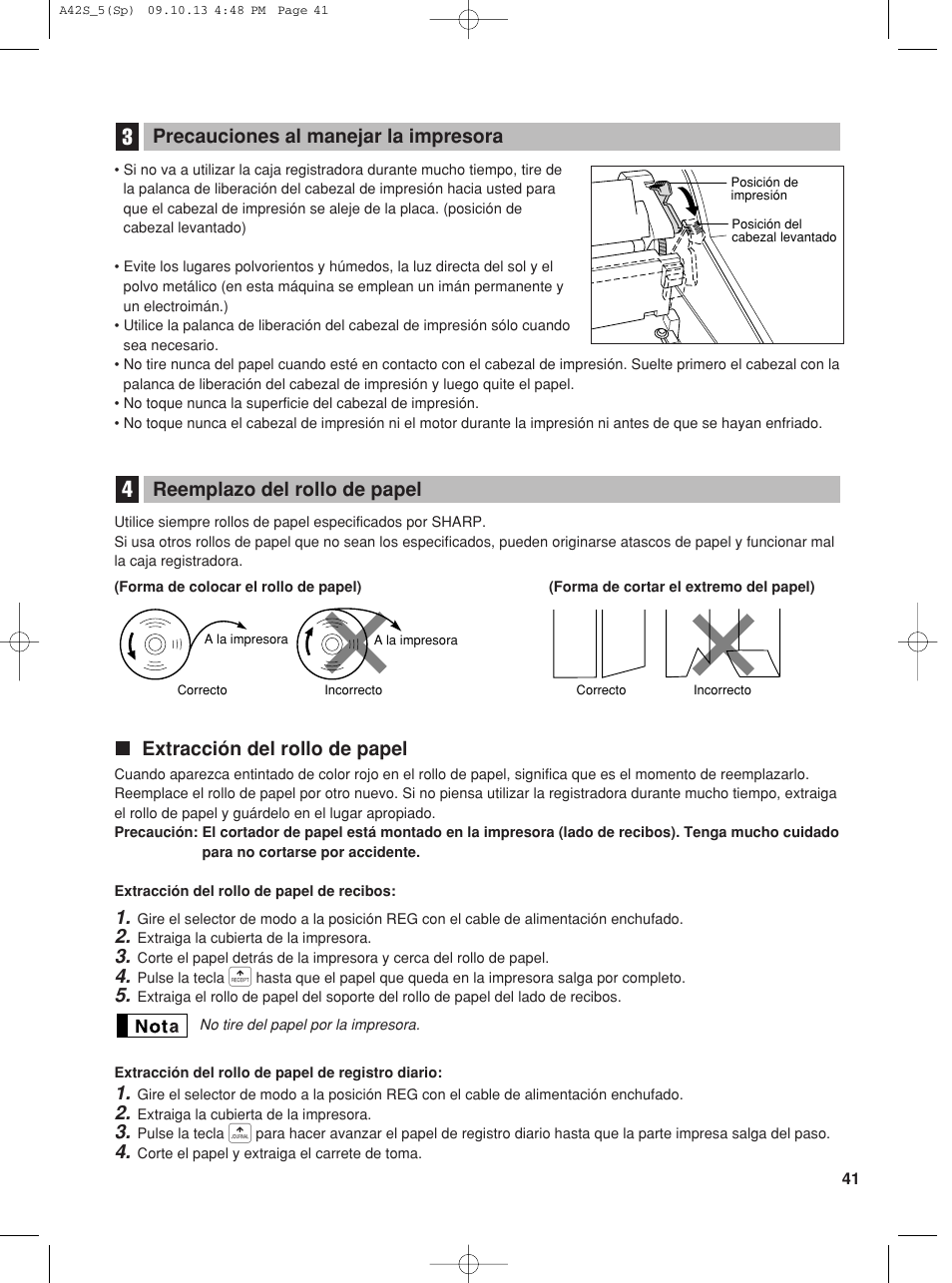 Sharp XE-A42S User Manual | Page 125 / 132