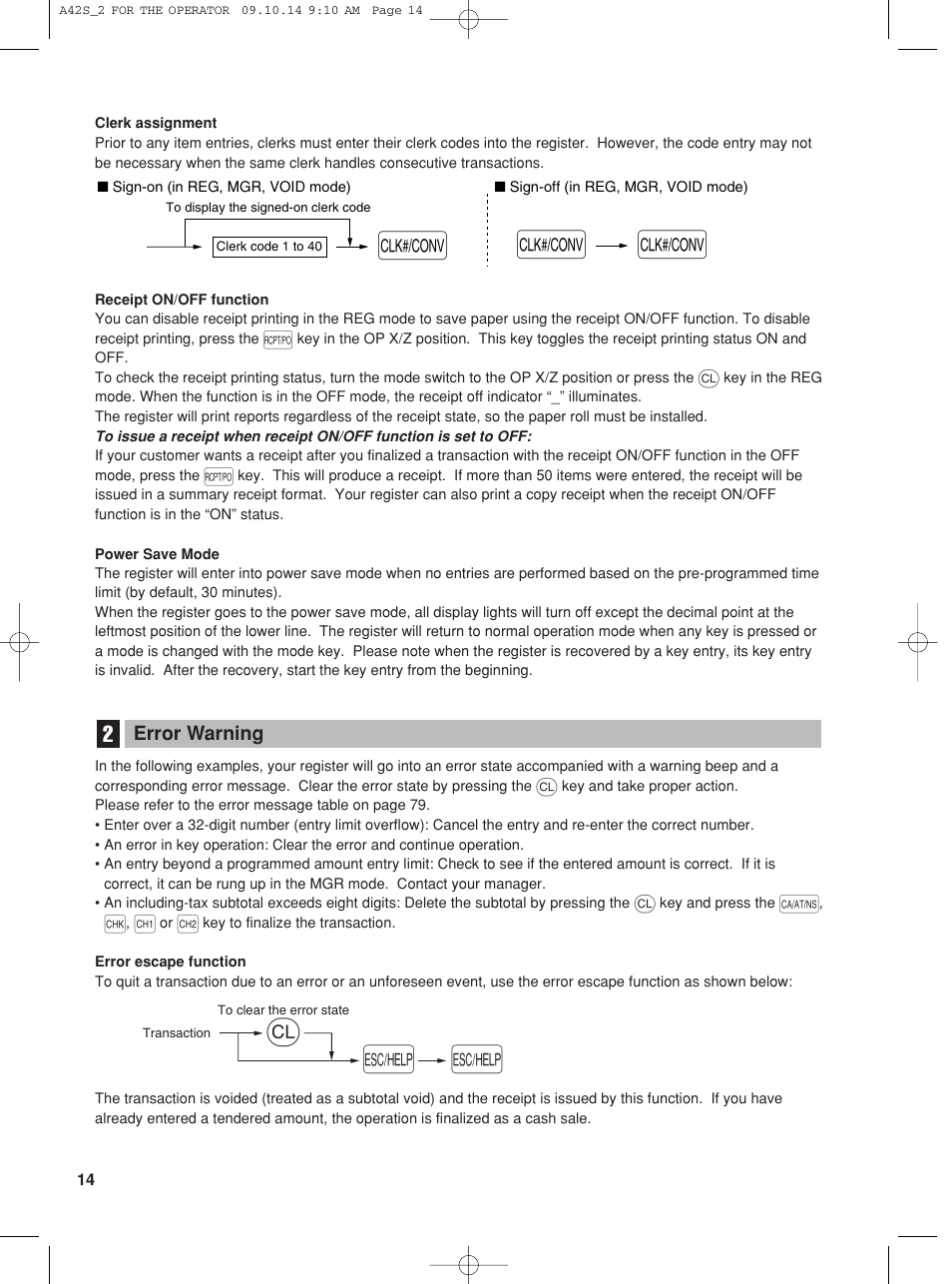 Sharp XE-A42S User Manual | Page 16 / 132