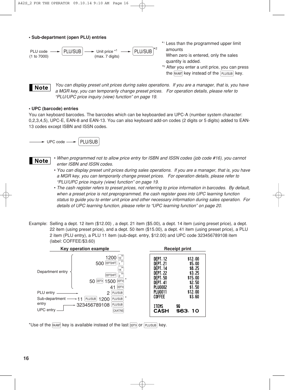 Sharp XE-A42S User Manual | Page 18 / 132