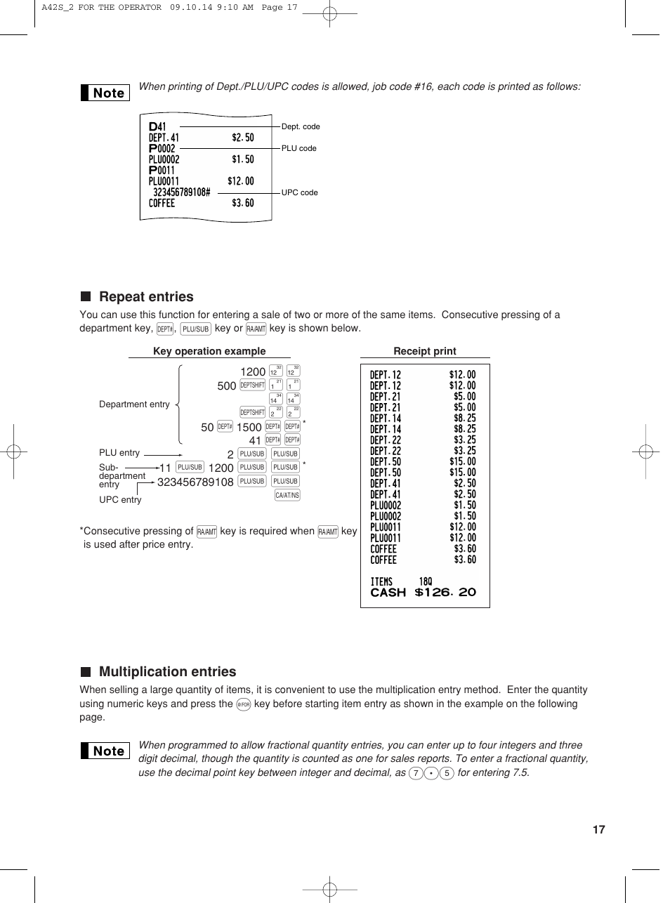 Sharp XE-A42S User Manual | Page 19 / 132