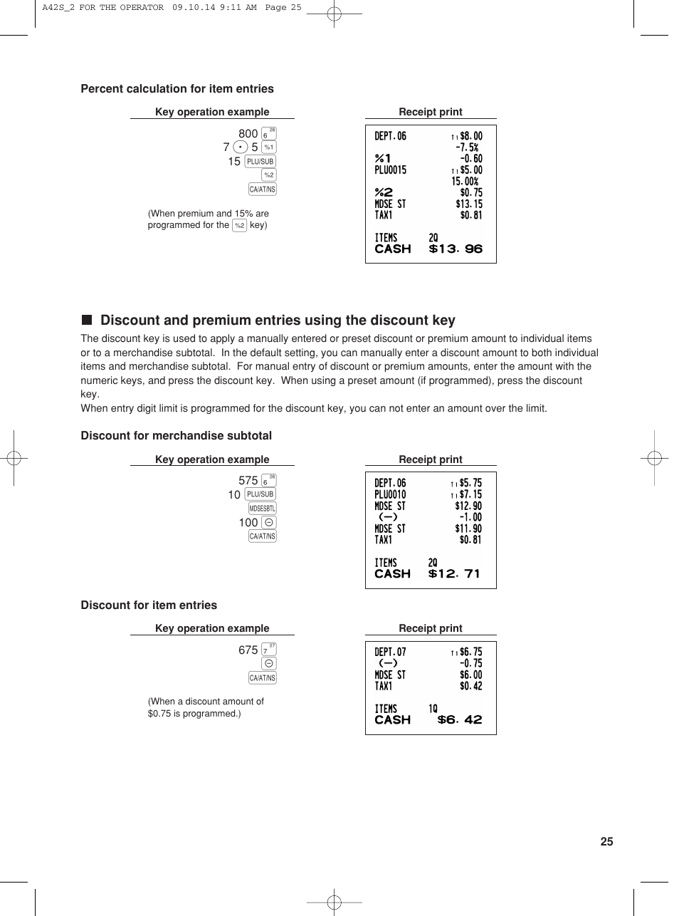 P& a | Sharp XE-A42S User Manual | Page 27 / 132