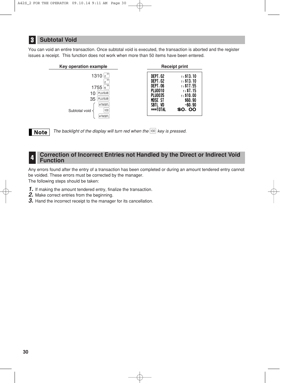 Ps v s | Sharp XE-A42S User Manual | Page 32 / 132