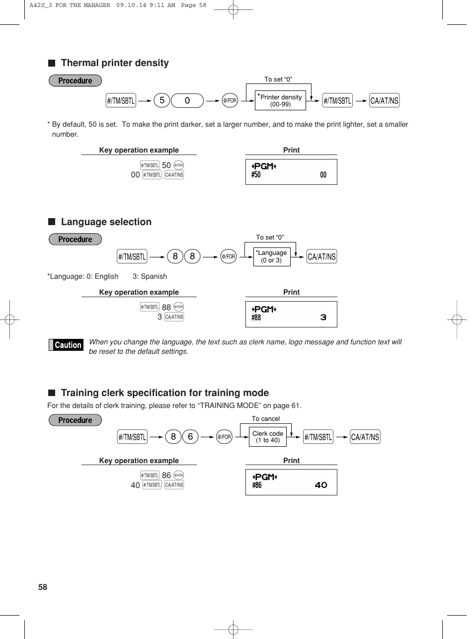 Sharp XE-A42S User Manual | Page 60 / 132