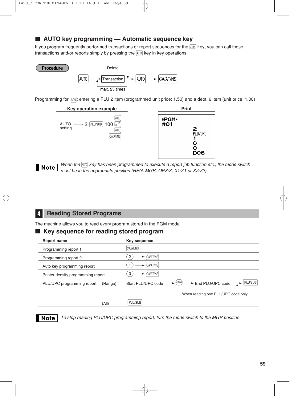 Sharp XE-A42S User Manual | Page 61 / 132