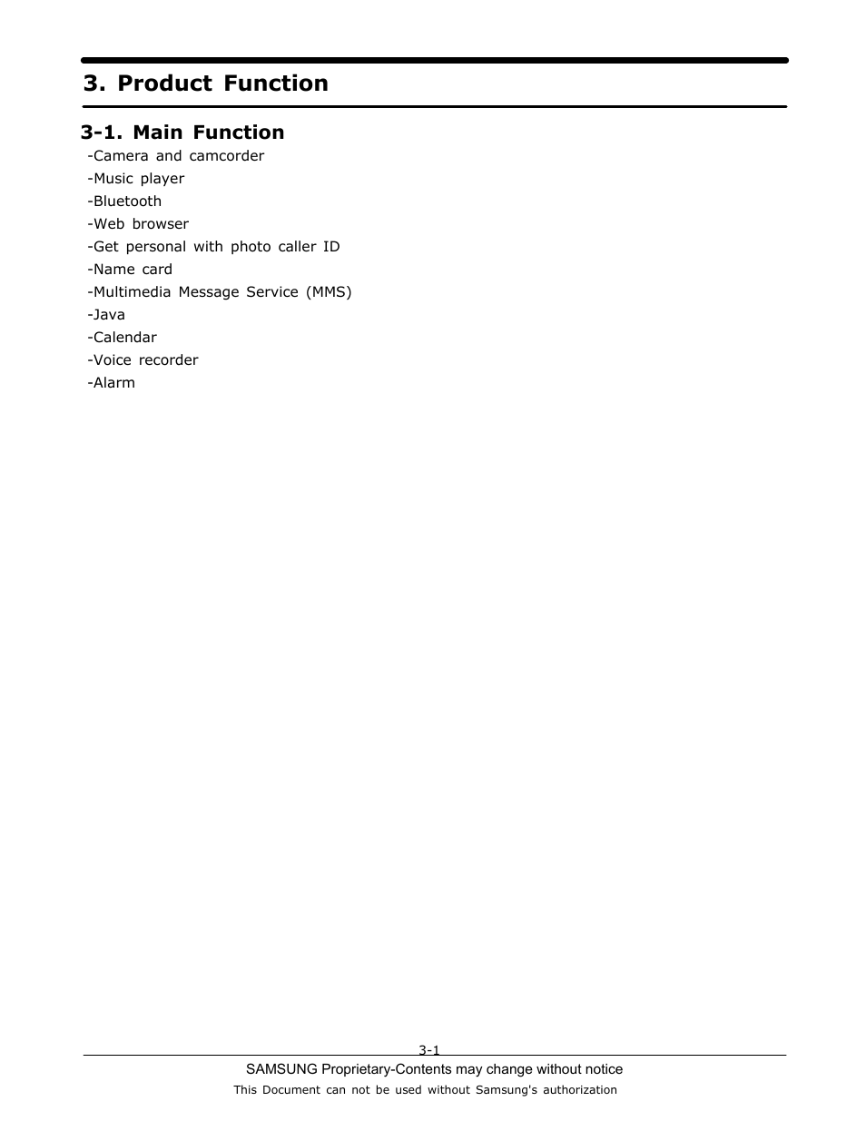 Product function | Sharp SGH-C130 User Manual | Page 8 / 60