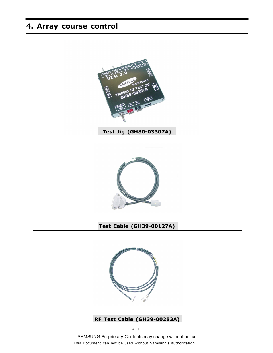 Array course control | Sharp SGH-C130 User Manual | Page 9 / 60