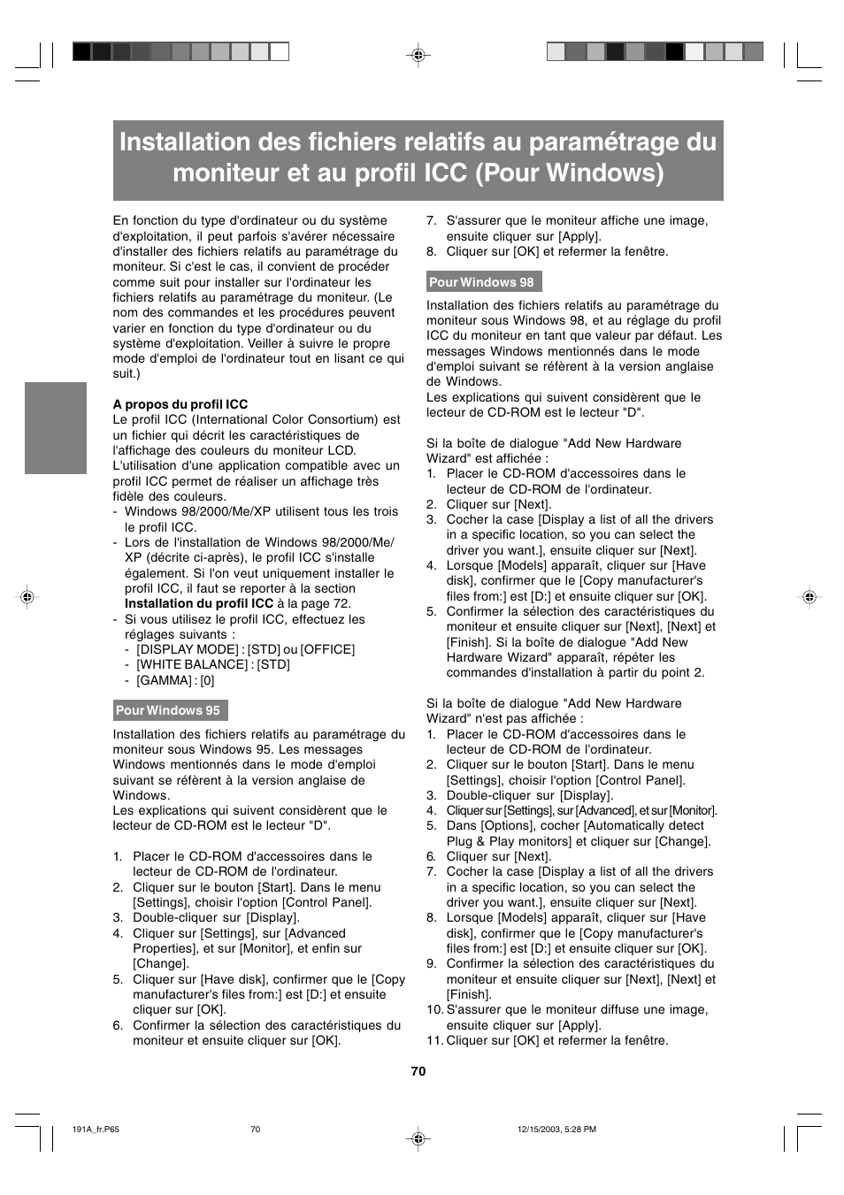 Sharp LL-191A User Manual | Page 70 / 148