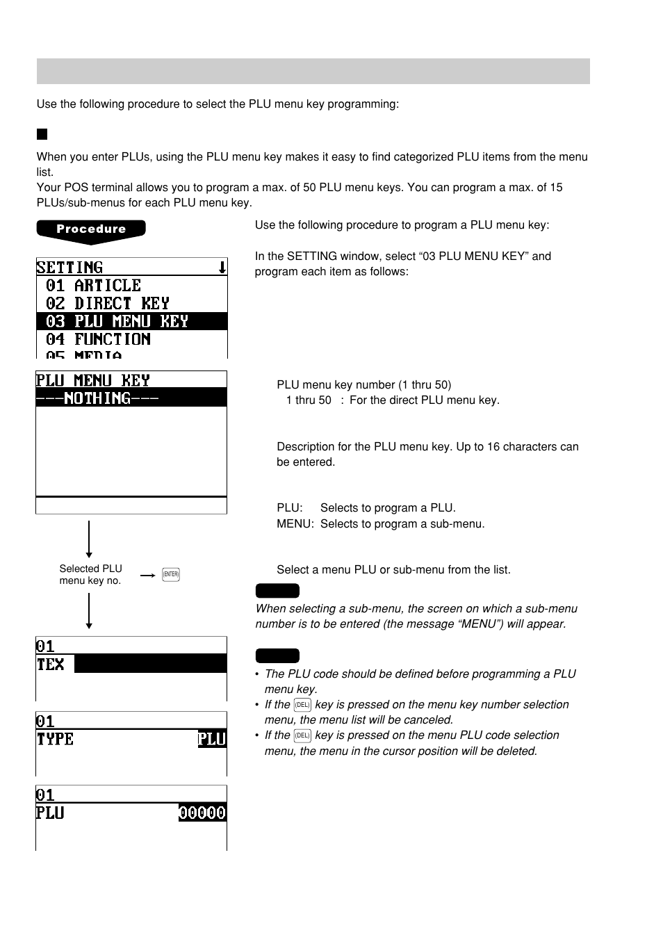 Plu menu key programming, Plu menu key | Sharp UP-600 User Manual | Page 116 / 226