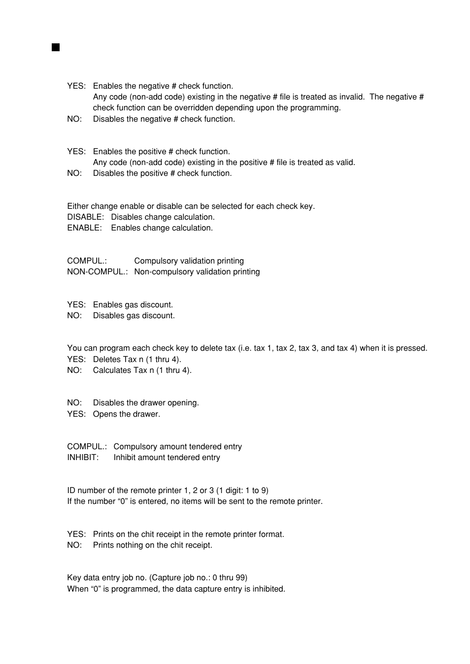 Charge keys (continued) | Sharp UP-600 User Manual | Page 137 / 226