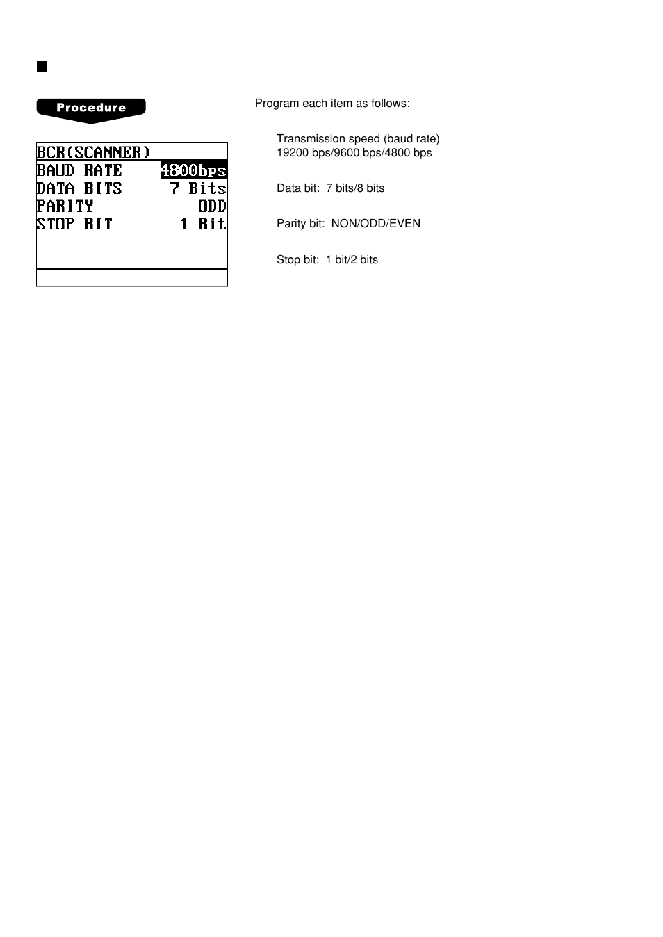 Bcr (scanner) | Sharp UP-600 User Manual | Page 182 / 226