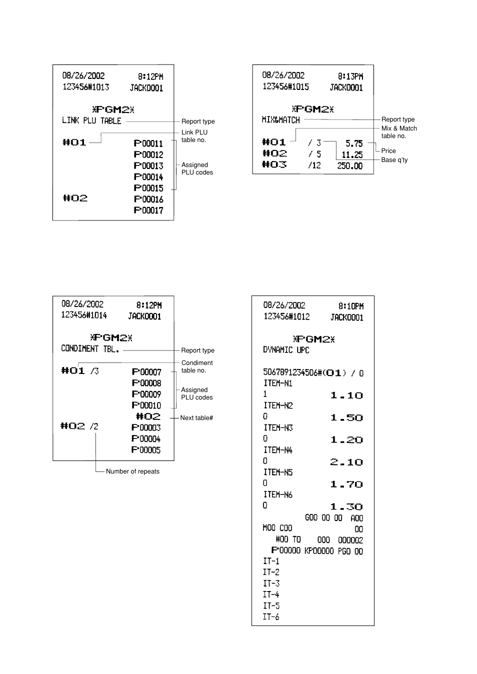 Sharp UP-600 User Manual | Page 205 / 226