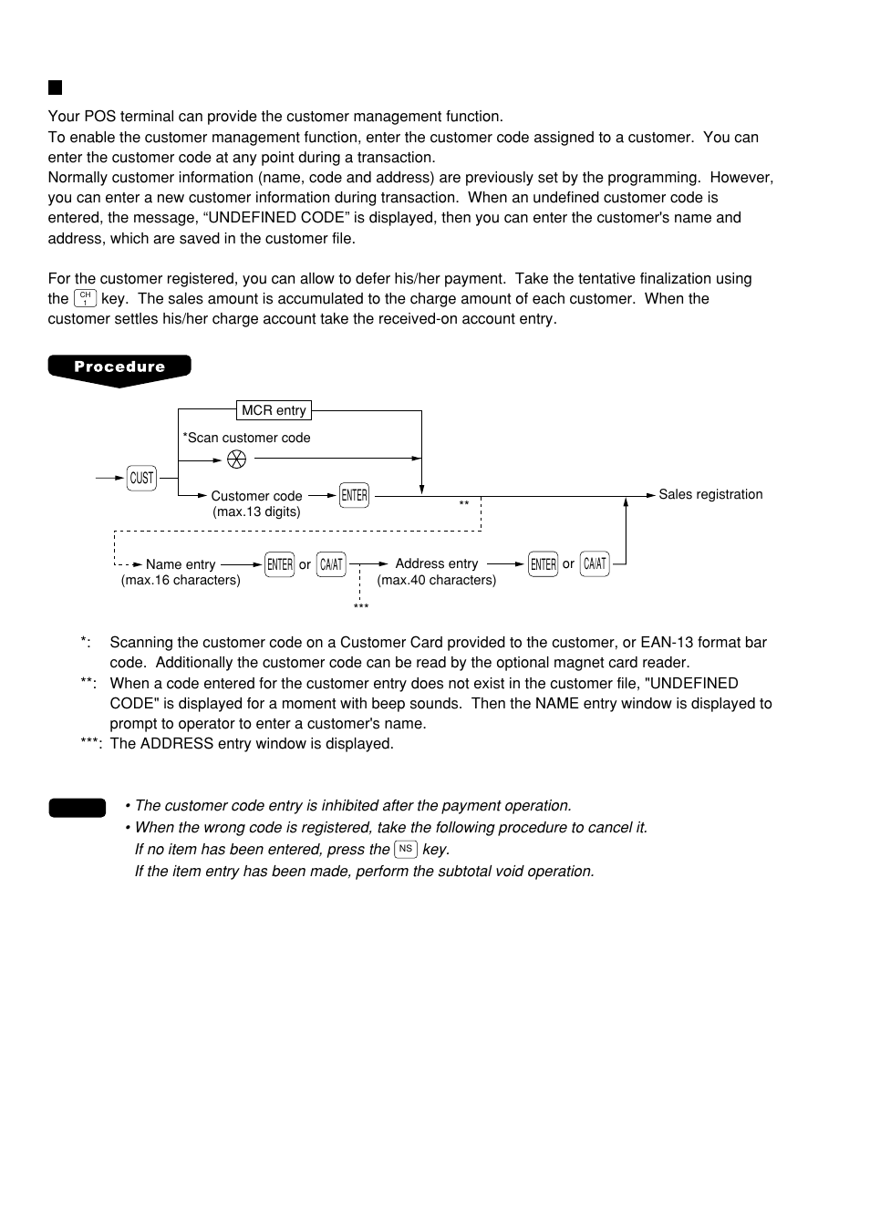 Customer management | Sharp UP-600 User Manual | Page 52 / 226