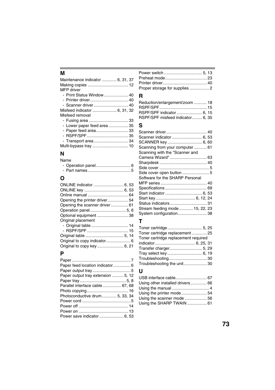 Sharp AR-157E User Manual | Page 75 / 84