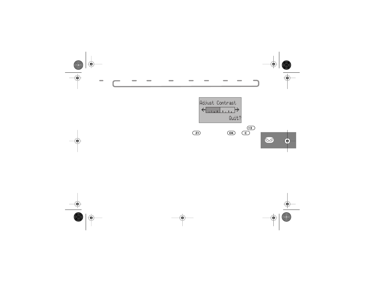 Adjust contrast, Extended menus | Motorola Talkabout 189 User Manual | Page 85 / 125