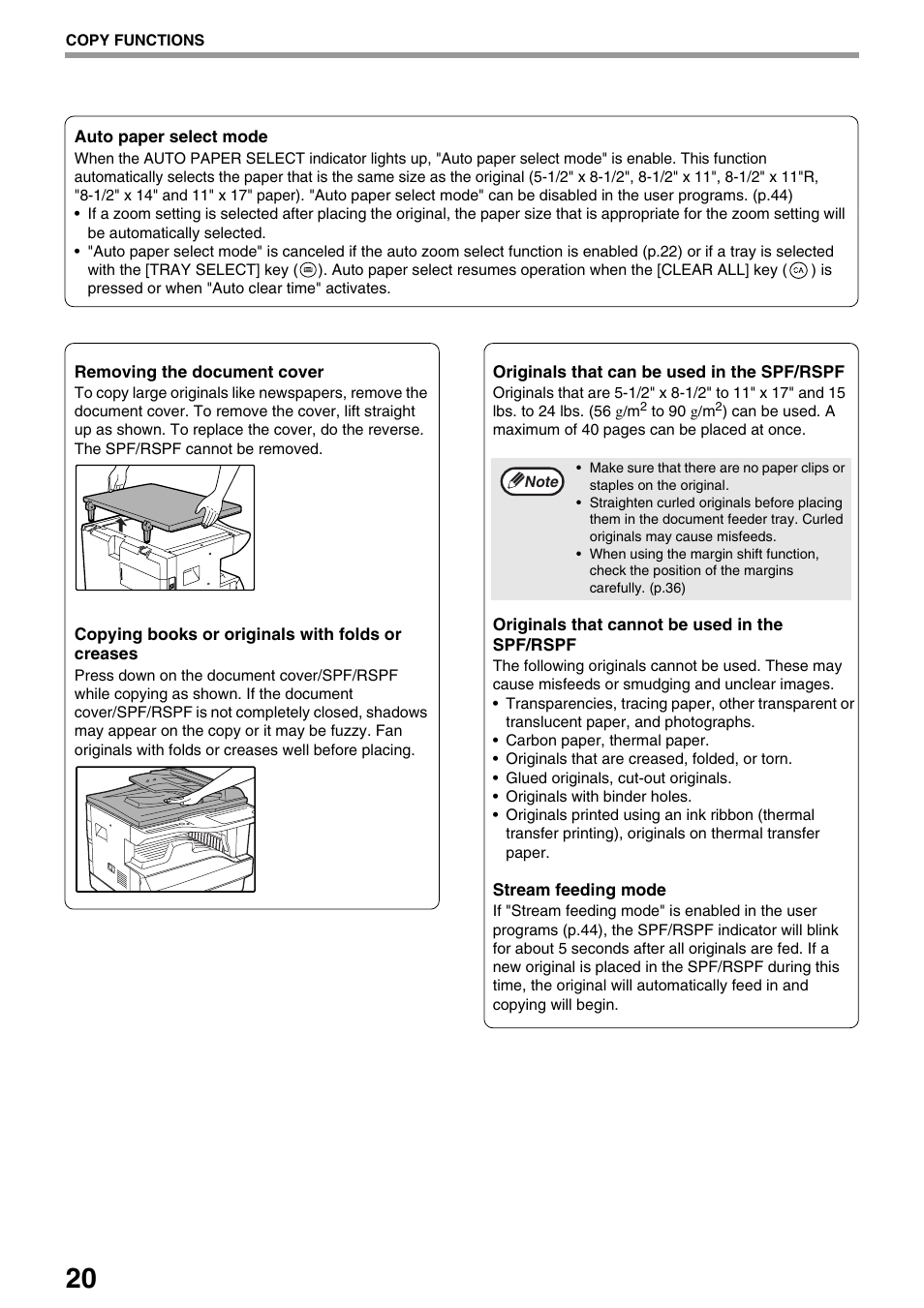 Sharp AR-M205 User Manual | Page 22 / 96