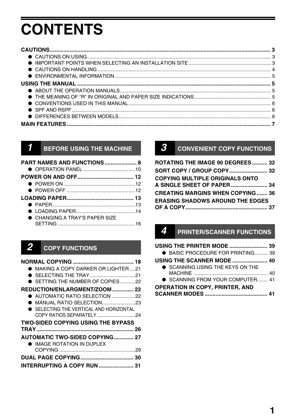 Sharp AR-M205 User Manual | Page 3 / 96