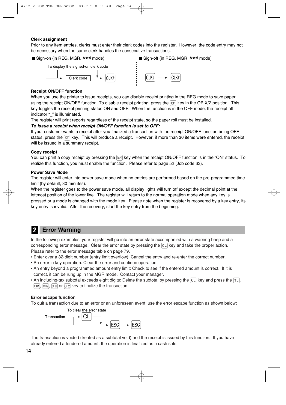 Sharp XE-A212 User Manual | Page 16 / 82