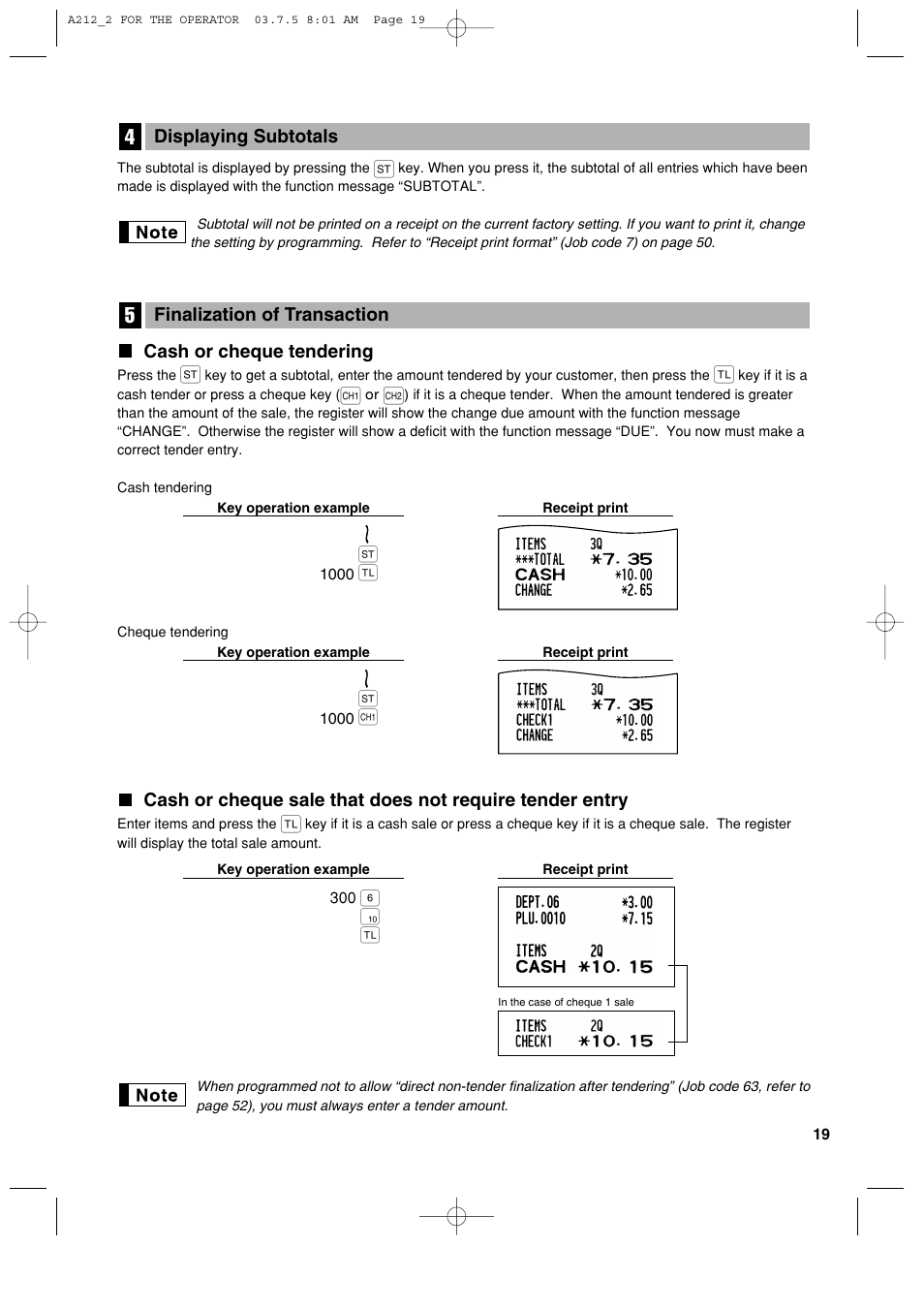 Sharp XE-A212 User Manual | Page 21 / 82