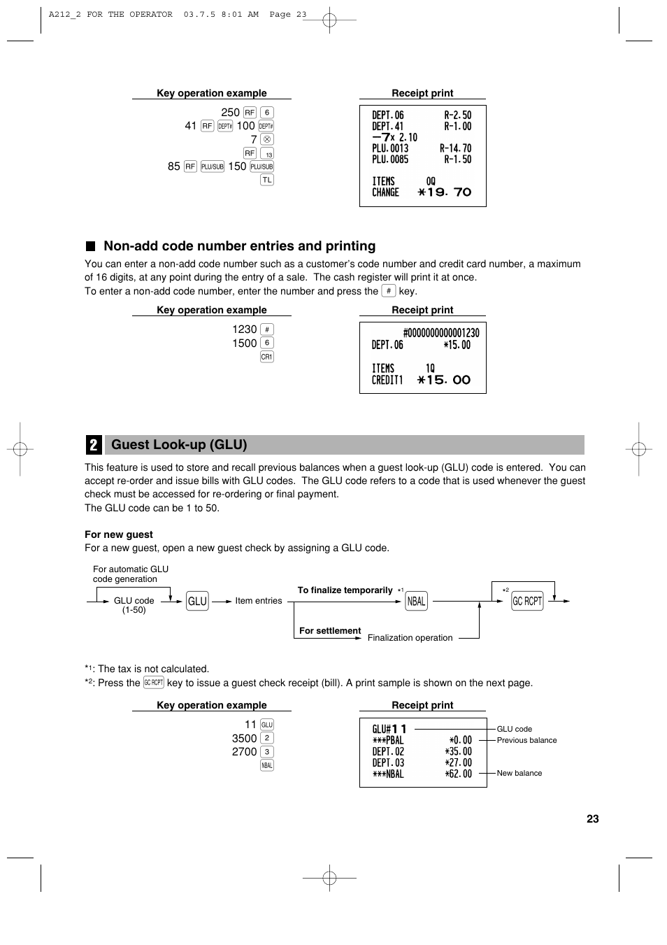 Sharp XE-A212 User Manual | Page 25 / 82