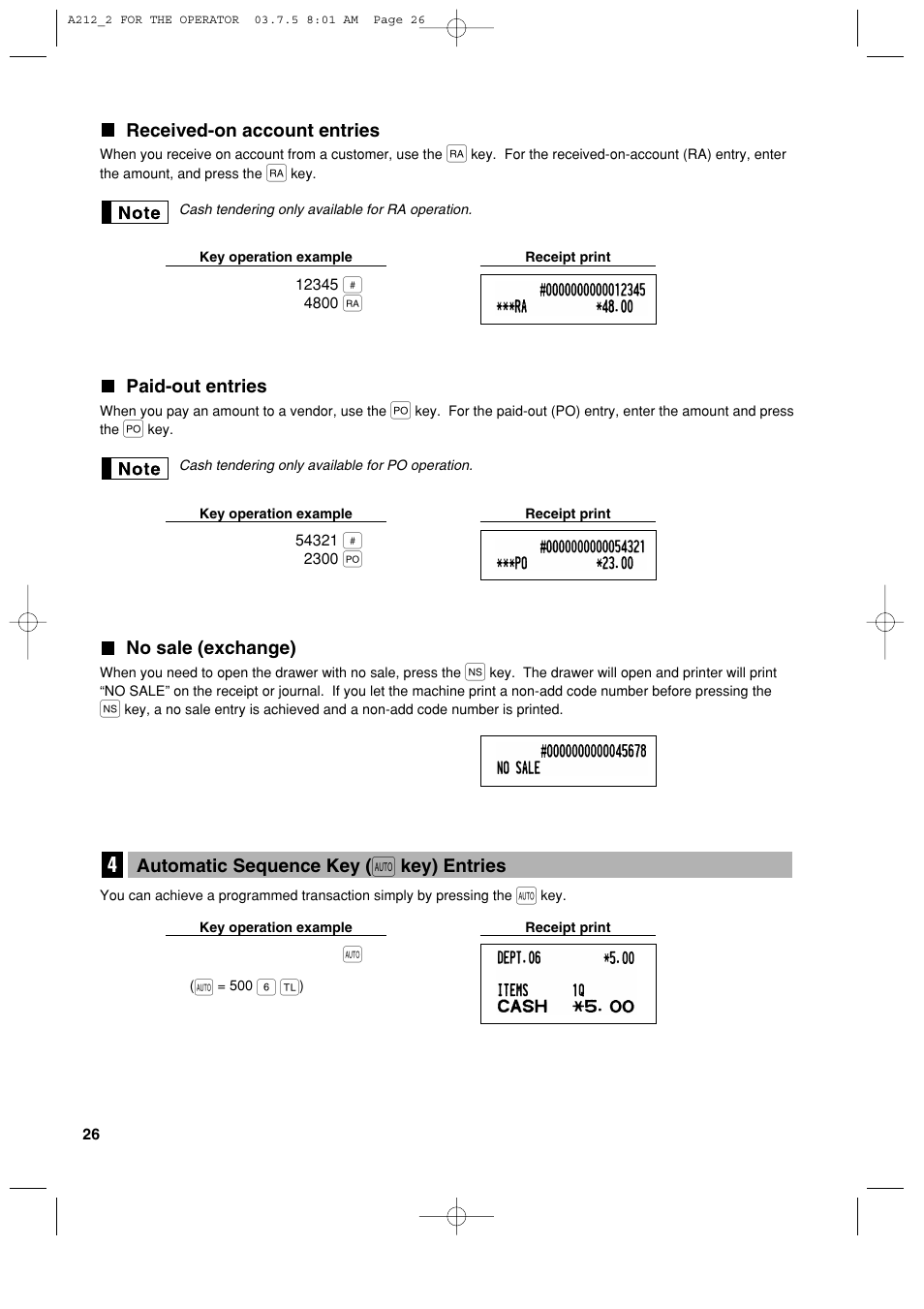 Sharp XE-A212 User Manual | Page 28 / 82