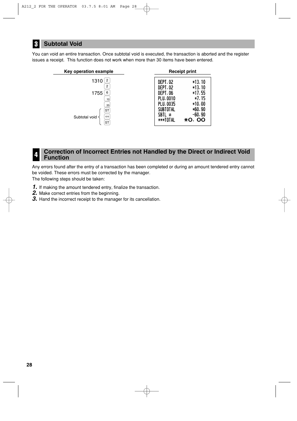 Sharp XE-A212 User Manual | Page 30 / 82